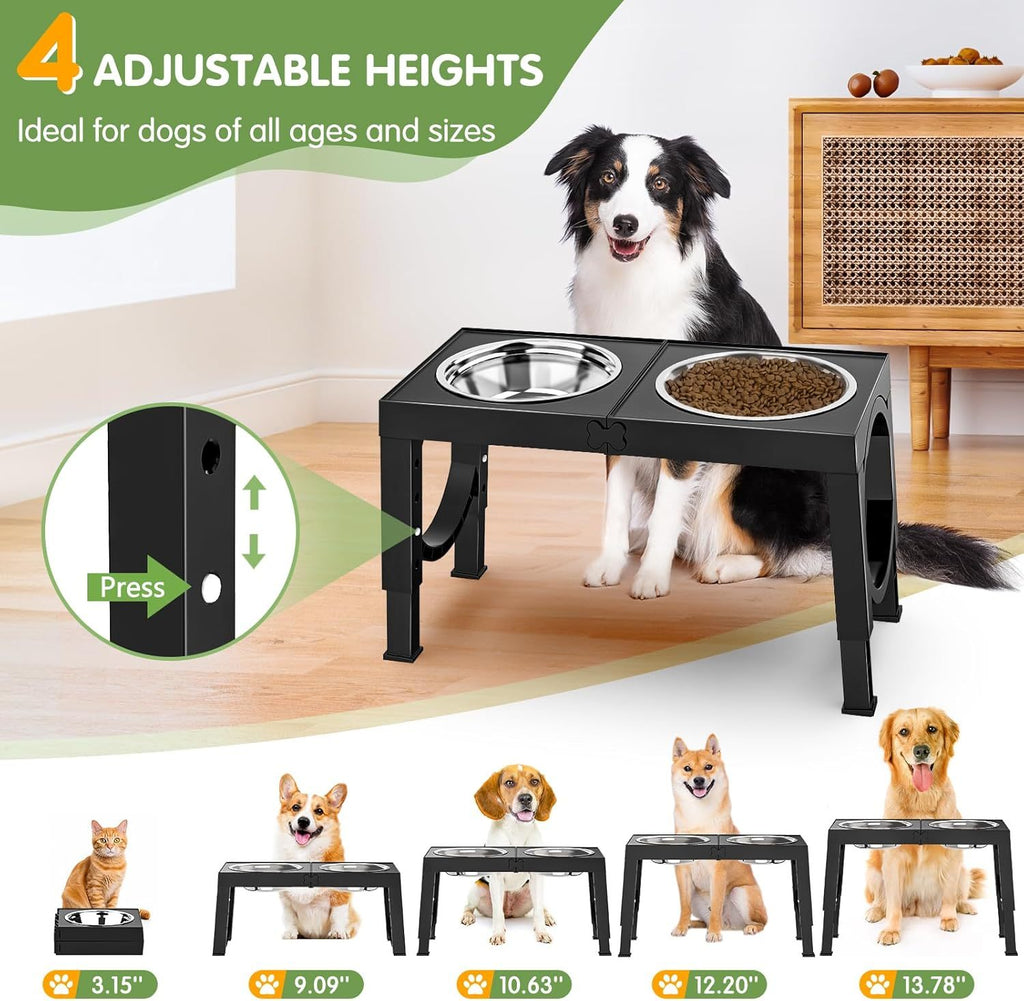 Xia Z Fashion Pet Products Black Dog Bowl Holder